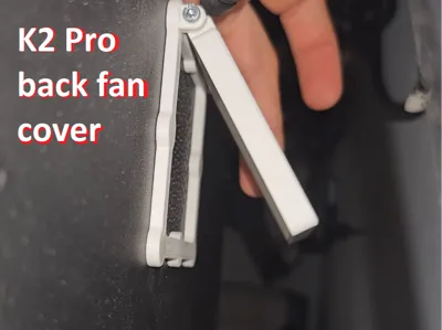 Creality K2 Pro automatic rear fan cover