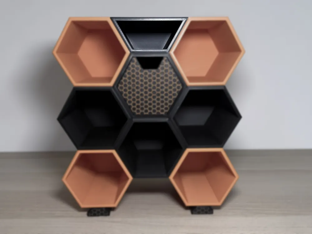 Half Height Hex Storage Shelf - Free 3D Print Model - MakerWorld