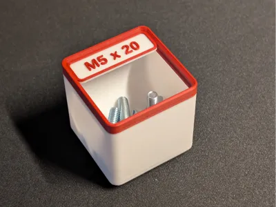 Snap-fit Label for Gridfinity Bins