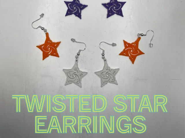 Twisted Star Earrings