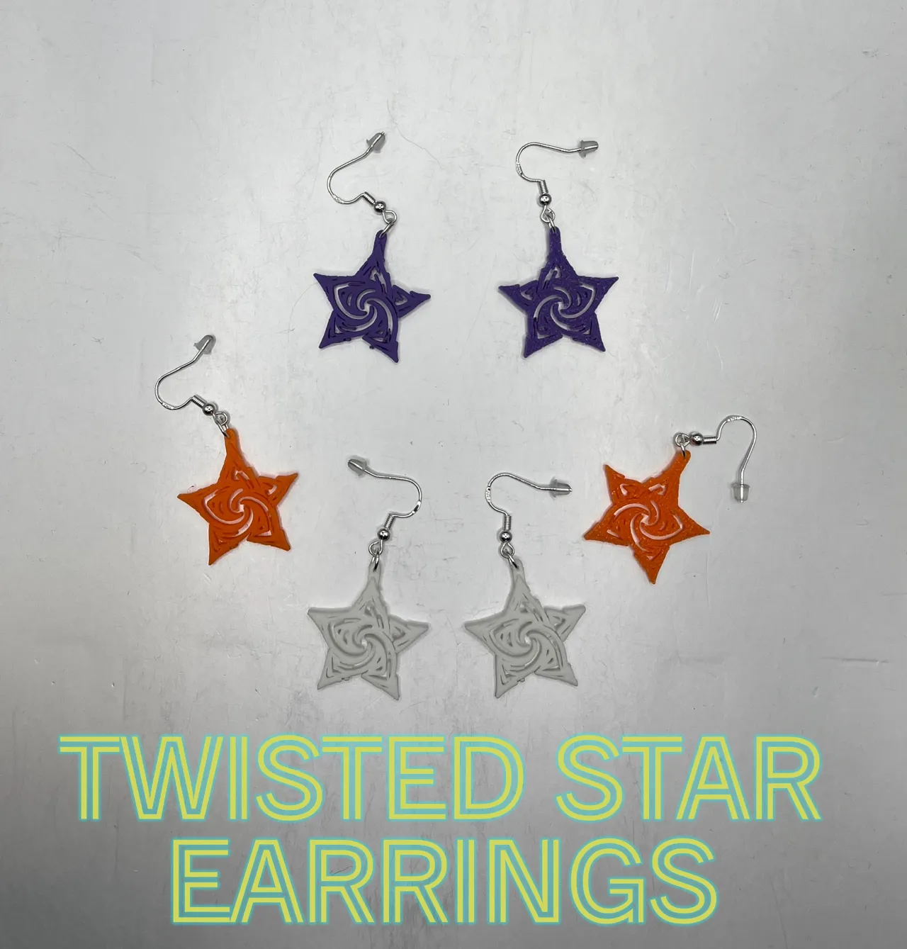 Twisted Star Earrings view 3
