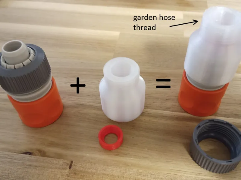 Hose connector to tap-end for Gardena