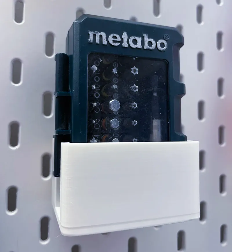 Metabo bit set mount for IKEA Skadis
