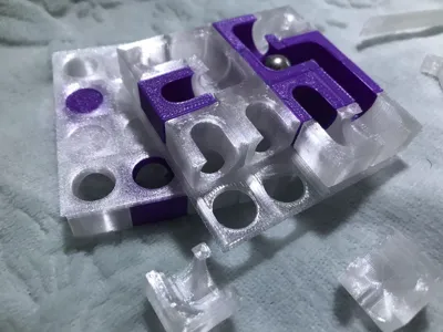 Double-sided Shuttle Ball Maze V2 compatible with 4-10mm steel balls 4x4 modular freely combinable design shuttle points and paths
