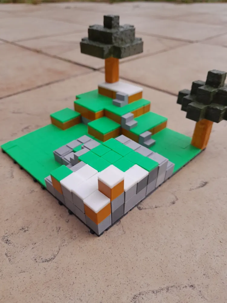 Scale Mini Build Minecraft Tiny Minecraft construction kit by Axel59 MakerWorld: Download Free 3D ...