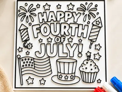Fourth of July Coloring Page