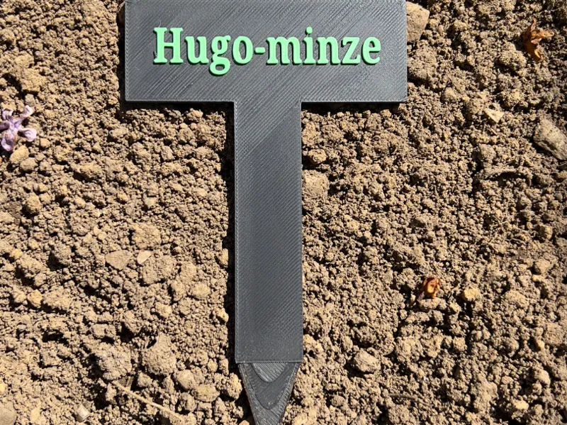 Hugo-Minze Plant Sign/ Schild