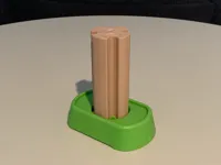 Geeetech Wood filament, 0.2mm layer, 3 walls, 7% infill, hidden Seam
