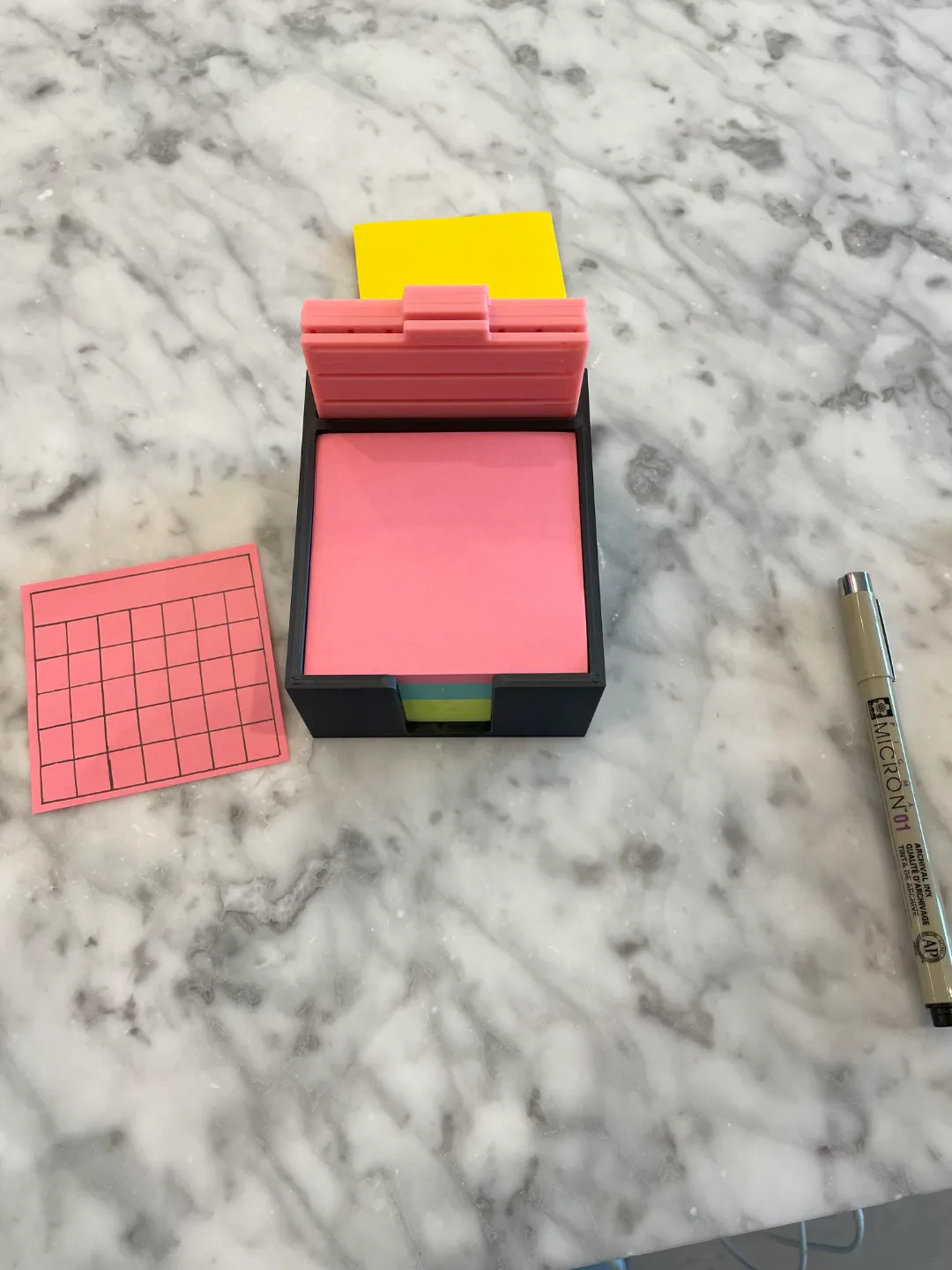 Calendar and list stencil for Post-it Notes view 3