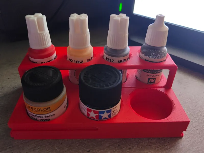 Modular modelling/miniature paint bottle holders