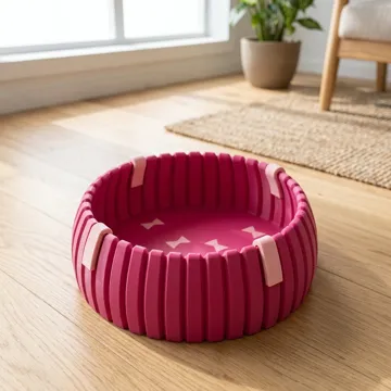 Letrero o emblema decorativo: Modular Ribbed Cat Bed / Pet Lounge — vista de referencia 4