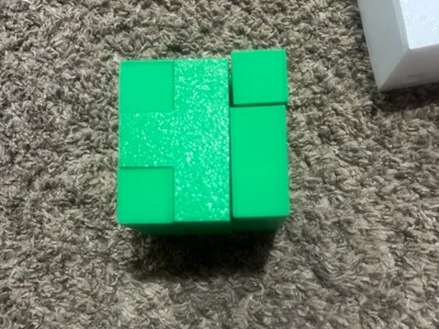 3D wooden cube puzzle