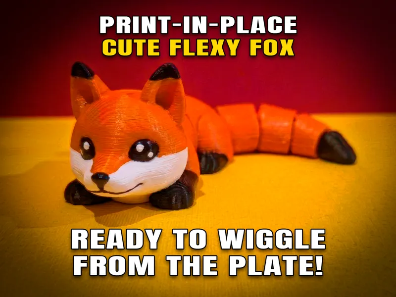 Cute Flexy Fox (Articulated Fidget Toy)