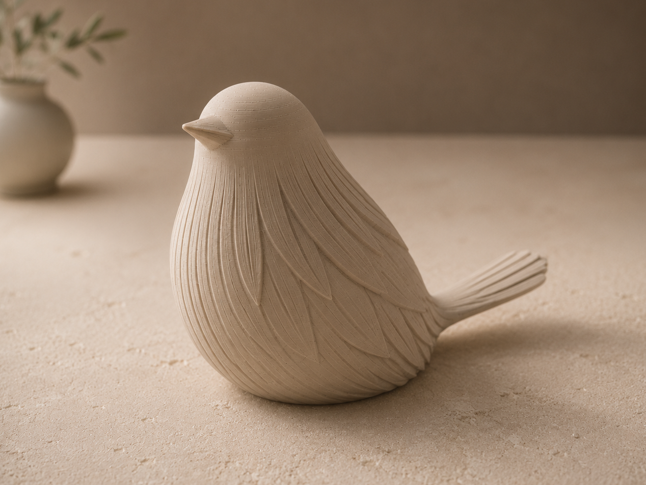 Japandi Bird - Minimalist Decor