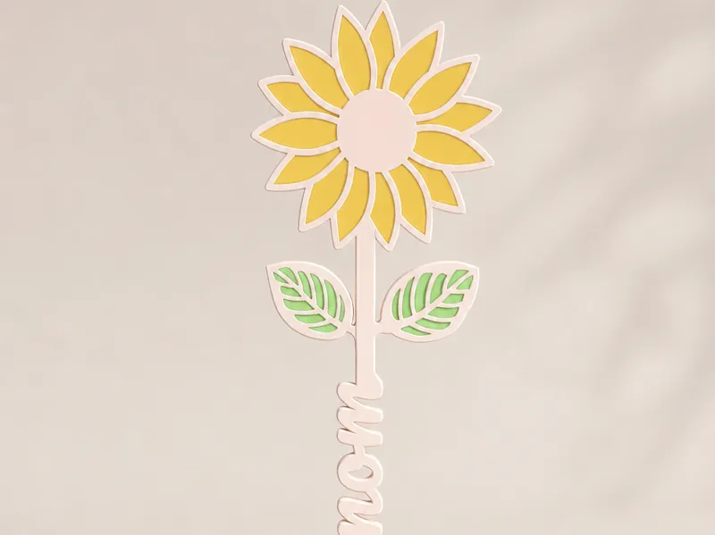 Sunflower with base for Mom
