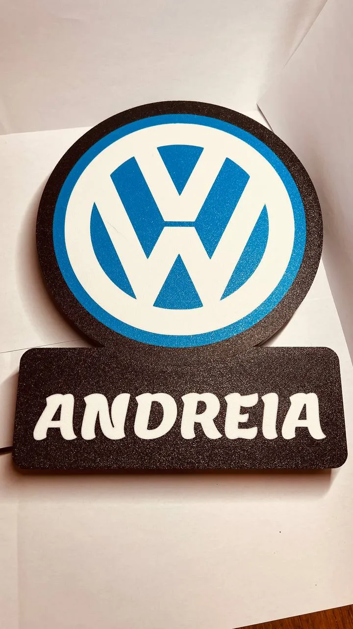 VW LIGHTBOX WITH PERSONALIZED NAME