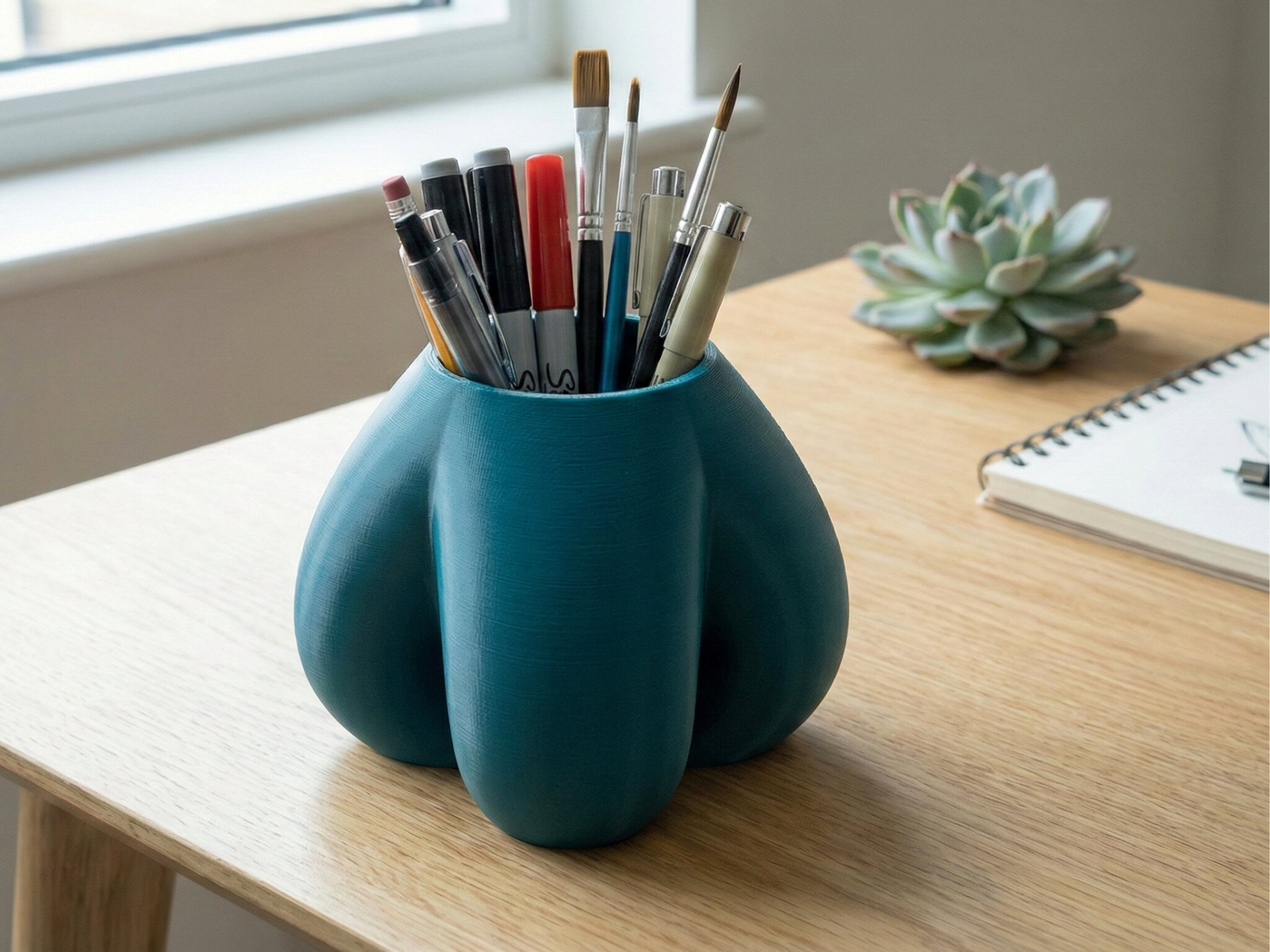 Organic Two-Tone Pen Holder