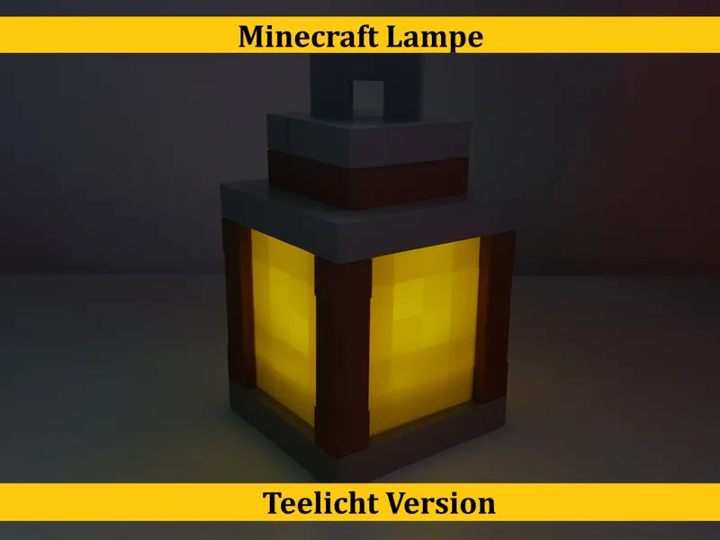 Minecraft Laterne für Teelicht