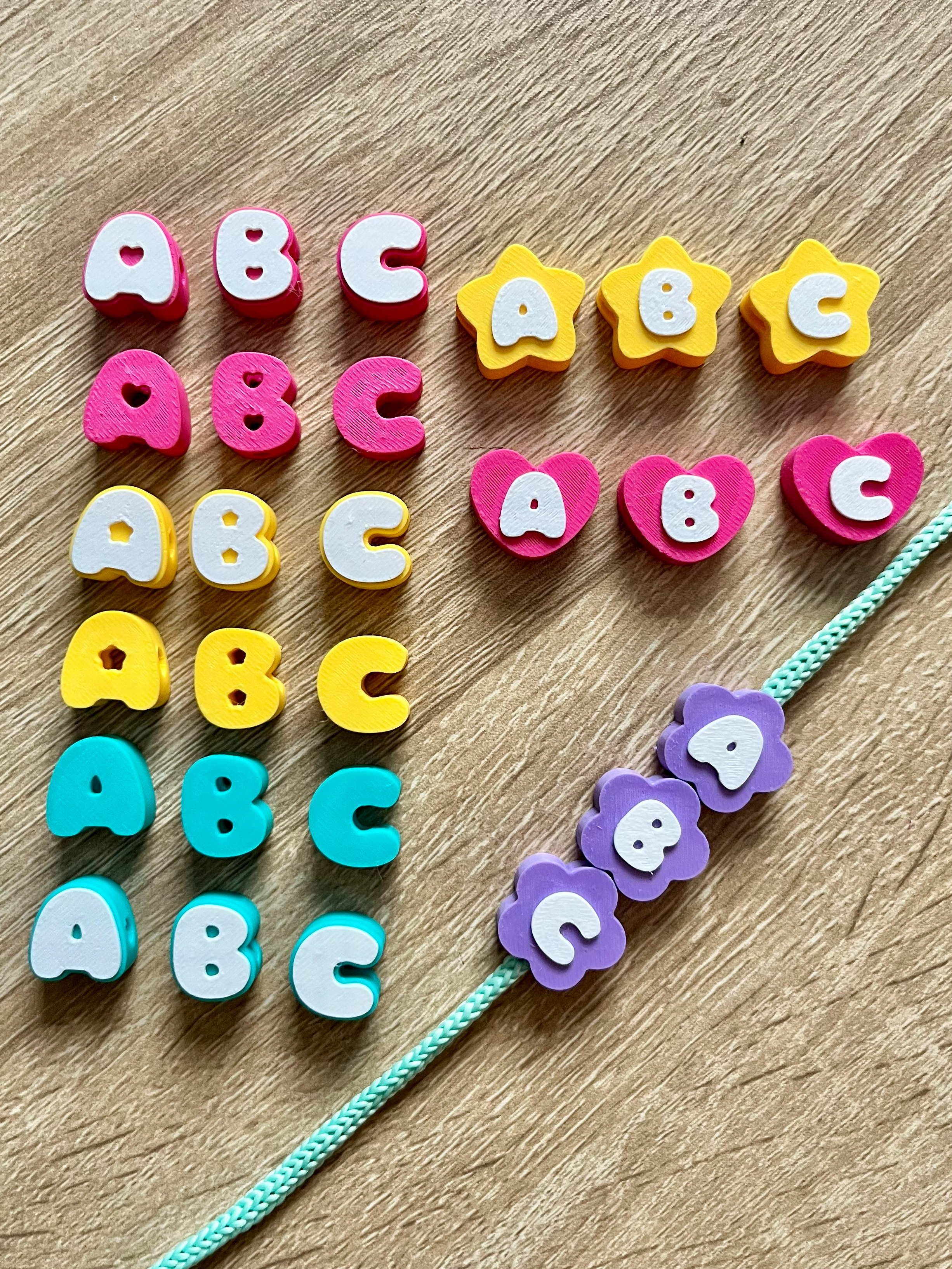 Letras + Accesorios + Herramientas Cordón 4mm - 1