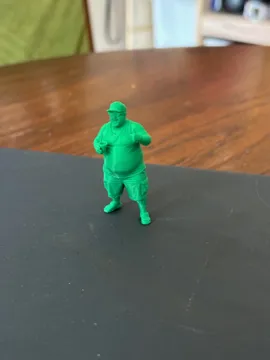 Escenografía en miniatura: diorama miniature - thumbs up happy man — vista de referencia 3