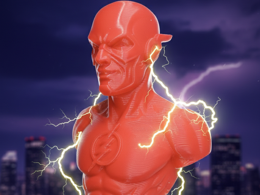 Buste Flash DC en pleine acceleration 