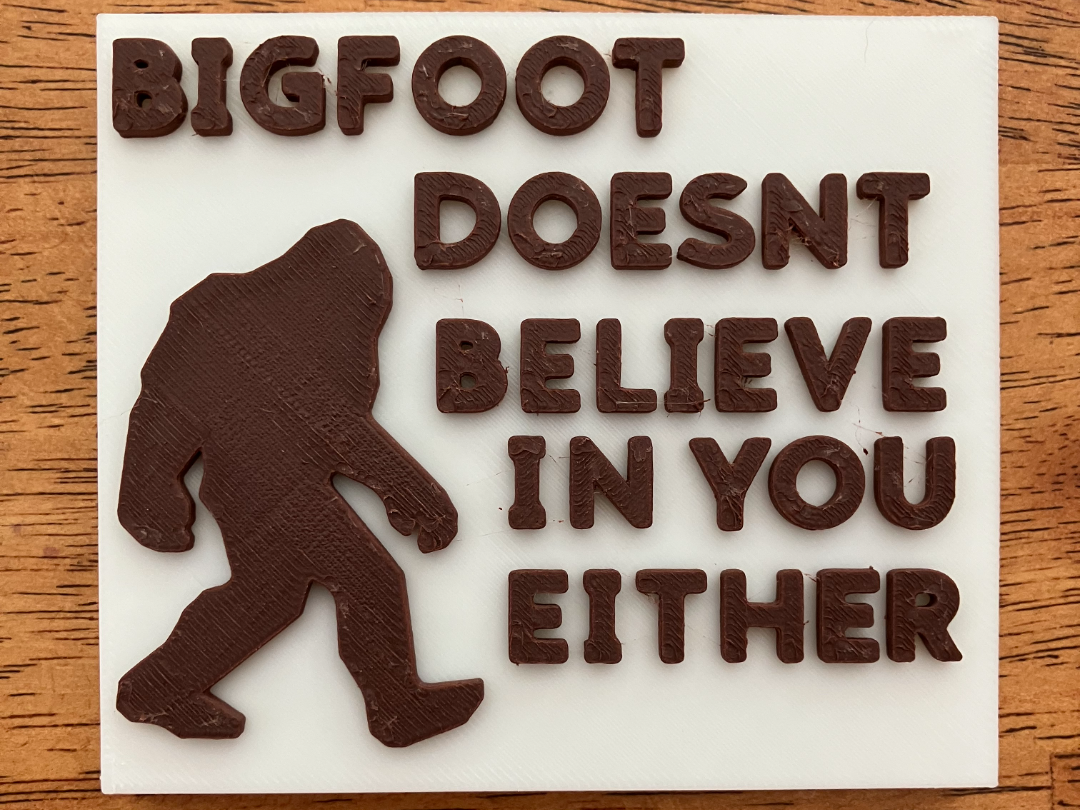 Bigfoot Doesn't believe in You Either
