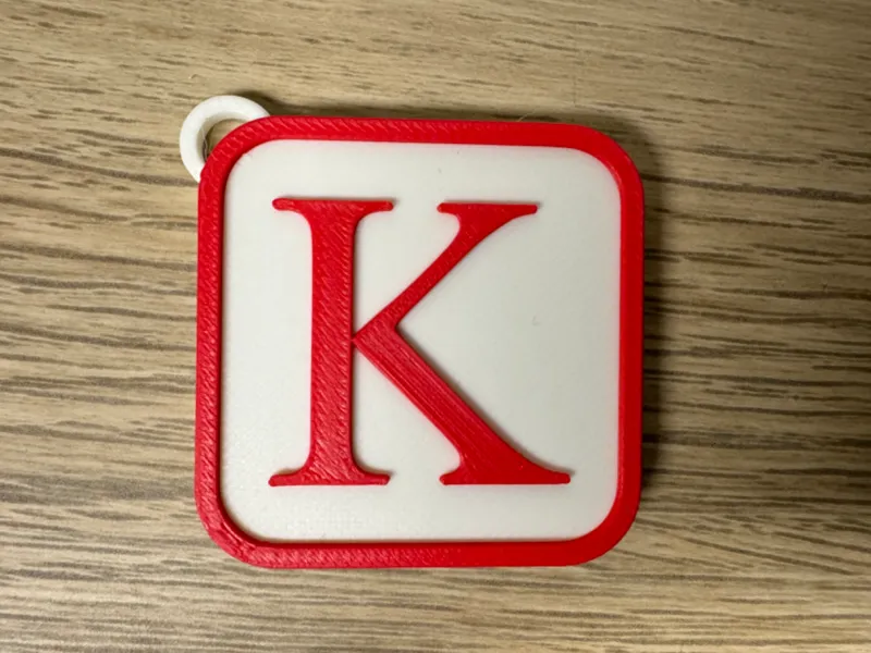 Schlüsselanhänger Buchstabe K Keychain Letter K