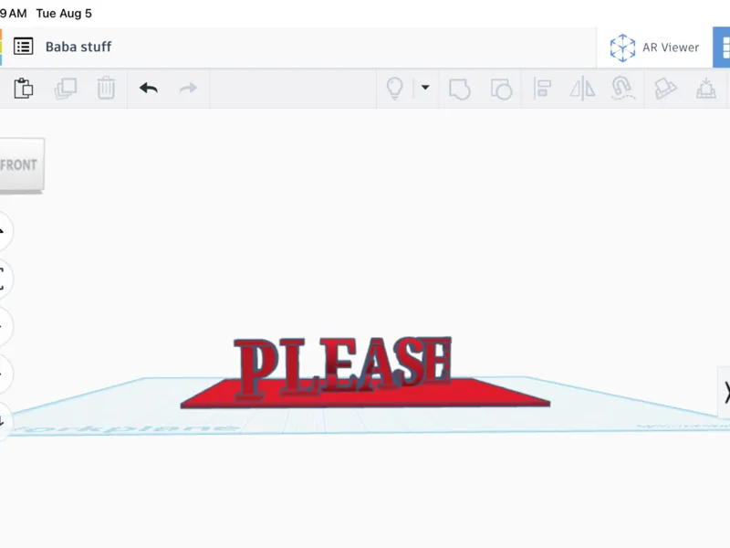 Flip text “design please(with supports)