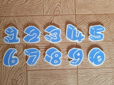 Numbers 0-9 Penguin Ice