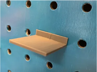 Small Pegboard Shelf