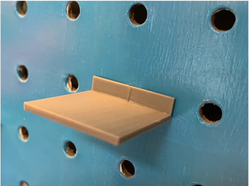 Small Pegboard Shelf