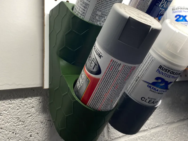Angled Pegboard Single/Double Spray can holder 