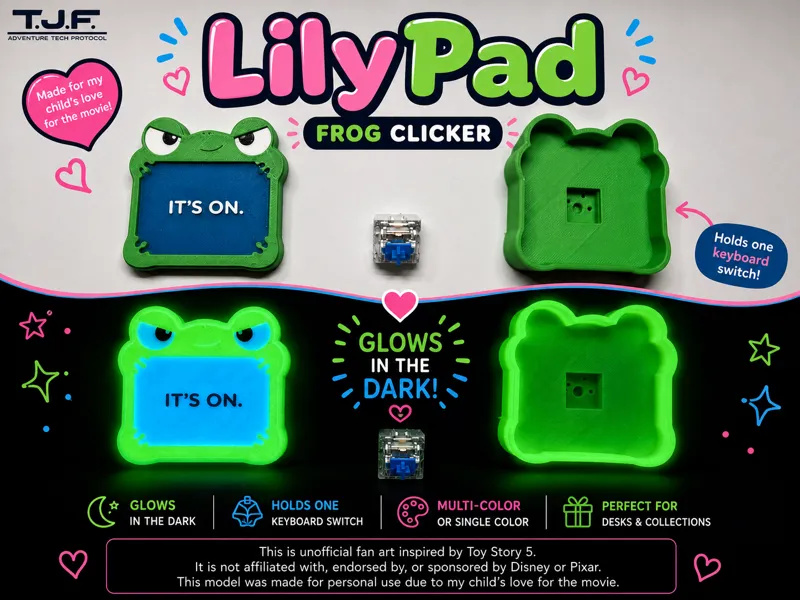 Toy Story 5  Lilypad or Lily  fidget Clicker 