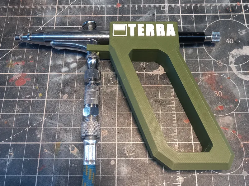 Comfort handle for Timbertech airbrush - ergonomic