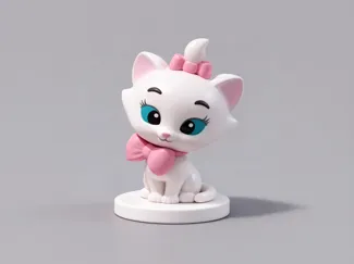 玛丽猫-迪士尼猫儿历险记小猫咪可爱摆件女童涂色玩具礼物