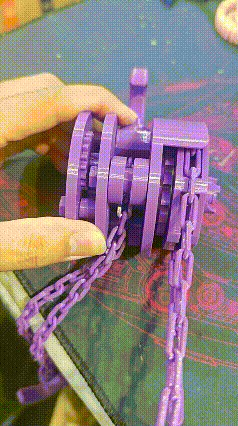Miniatura 2 do modelo 3D 倒链手拉葫芦斤不落（纯打印无需任何五金件，越玩越丝滑）