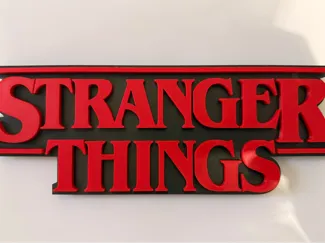 Stranger Things Logo Schriftzug 15mm stark 