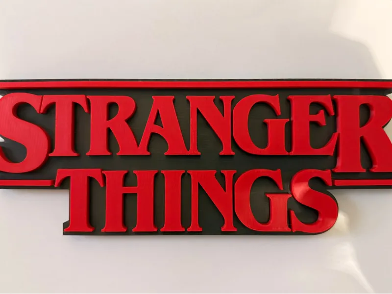 Stranger Things Logo Schriftzug 15mm stark 