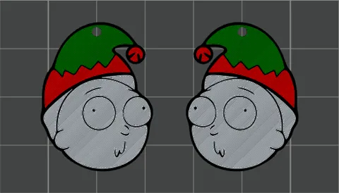Rick & Morty "Morty Elf" Earrings view 2