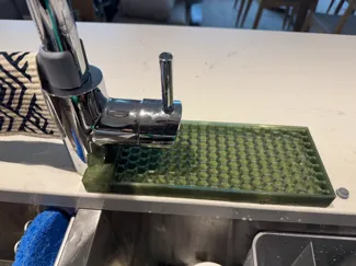 Kitchen Sink Faucet Hex Drip Tray Splash guard