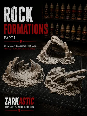 Escenografía en miniatura: Grimdark Rock Formations – Part 1 — vista de referencia 2