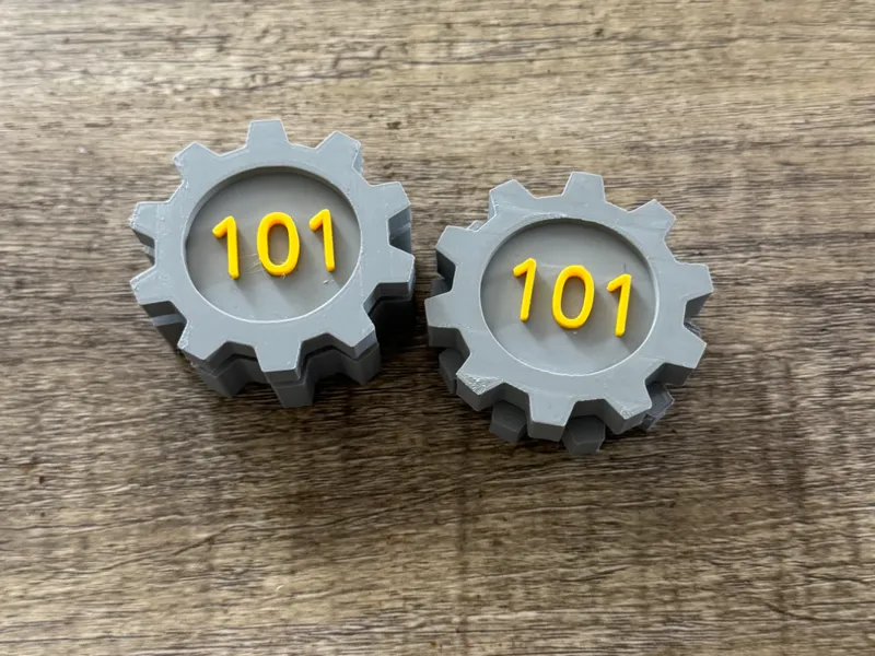 Fallout Door Gear Fidget Clicker and Spinner