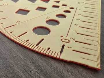 Letrero o emblema decorativo: Universal 3D-Printable School Ruler Set — vista de referencia 4