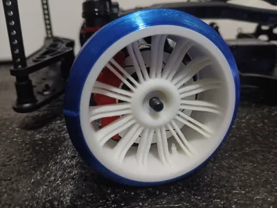 WHEEL + DRIFT TIRE 1/10