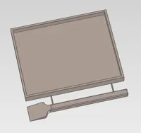 Plateau à époxy avec support — photo 1