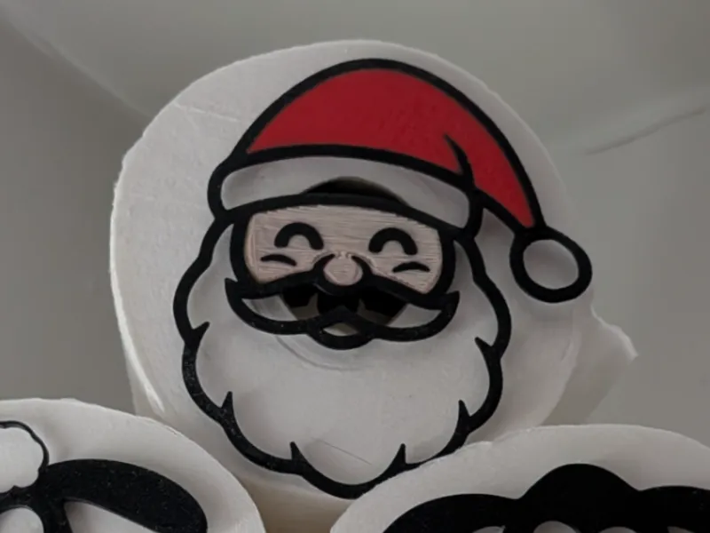 Santa loo roll insert
