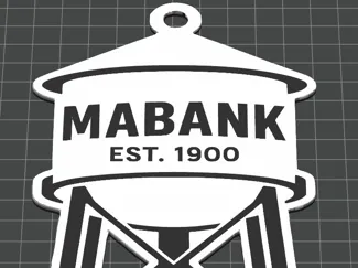 Mabank Watertower Ornaments