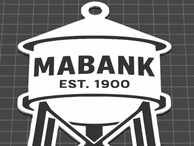 Mabank Watertower Ornaments