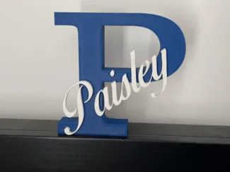 Paisley Name Sign