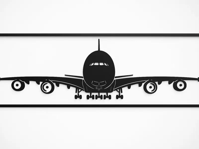 Airbus A380 Silhouette No AMS